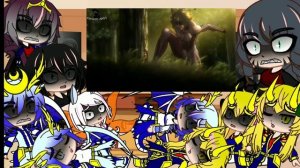 Female Kaijus react to Attack on Titan, Levi Ackerman legends never die