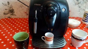 Кофемашина Philips Saeco . Как приготовить "эспрессо", "американо" и "капучино" #StayHome