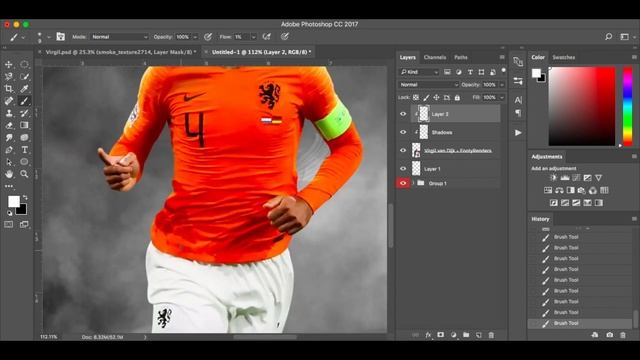 BASIC PHOTOSHOP TUTORIAL: Smoke Effect With Glowing Text
