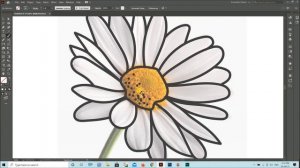 Hand Drawn Botanical Daisy Flower Logo  | Adobe Illustrator Tutorial