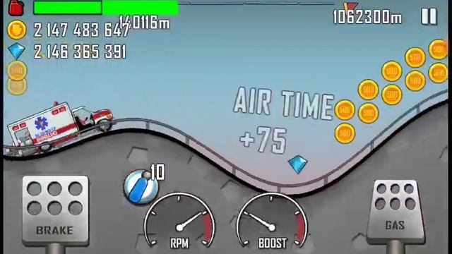 Hill Climb Racing : Ambulance & Highway 200000 m смотреть онлайн