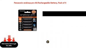 Panasonic eneloop pro AA Rechargeable Battery, Pack of 4