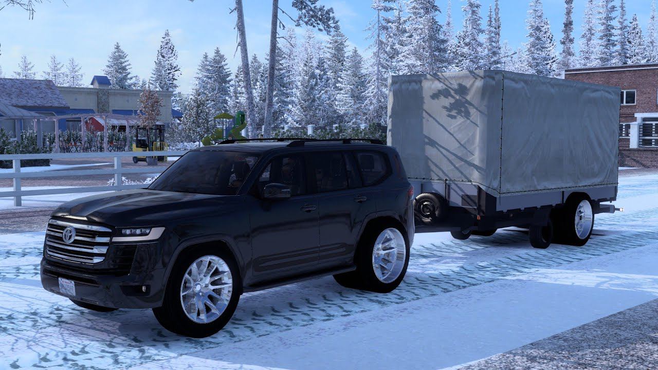 [ATS] Toyota Land Cruiser 300 2022_Winter Montana Cargo Delivery смотреть онлайн