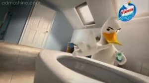 Реклама Туалетный утёнок диски чистоты 2010 год