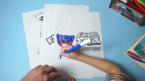 Раскрашиваю злобного Хагги Вагги. Детская раскраска Хаги Ваги от Майи