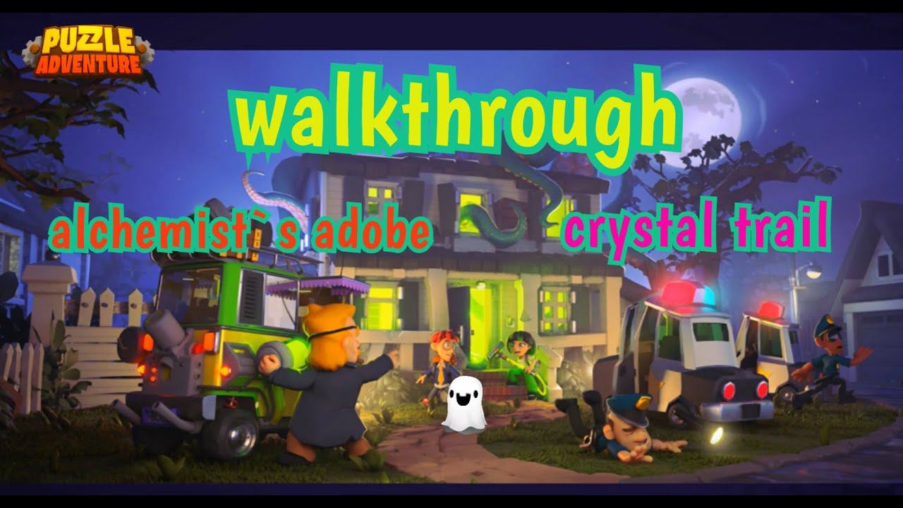 Puzzle Adventure walkthrough | alhimist abode | crystal trail