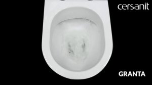 Тест на омывание чаши унитаза-компакта Cersanit Granta KO-GRA031-3/6-DL-n-w