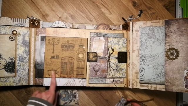 Album steampunk été 2020 / collection Stamperia Voyages Fantastiques #scrapbooking#albumstamperia смотреть онлайн