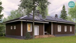 Обзор строительства дома по проекту "Дом-баня". Материалы и технологии