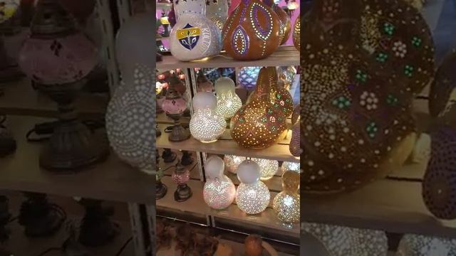 Необычная мастерская по производству светильников из обычной тыквы г. Алания, Турция смотреть онлайн