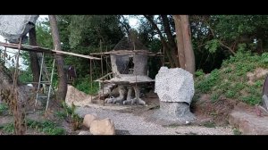 Домик  бабы  яги, изготовление  каркаса.