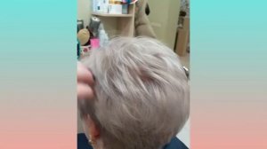 осветление, тонировка красителем матрикс, короткая женская стрижка