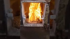 Ретортная горелка в водяном котле 2