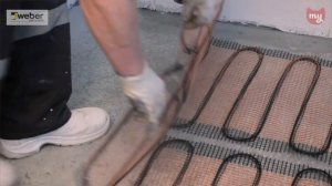 Наливной пол. Теплый пол на кухне. Укладка плитки. Weber Vetonit