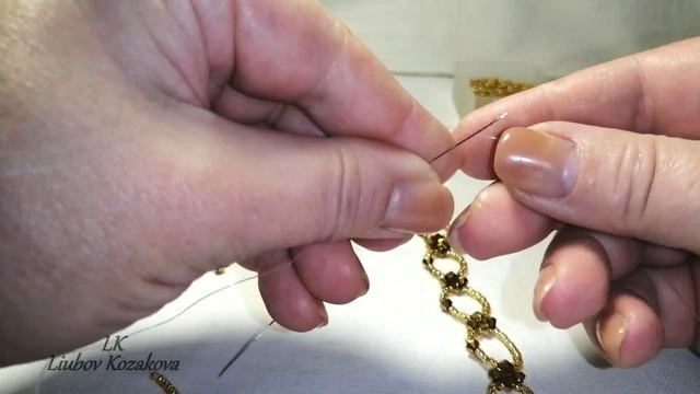 Браслет из бисера и кристаллов (95)/Подробный Мастер Класс
