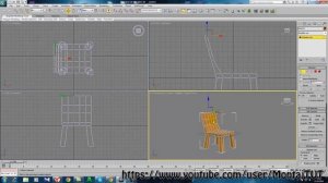 Моделирование стула в 3Ds Max - полигональное моделирование