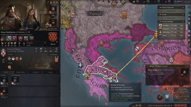 AL COSPETTO DEL BASILEUS  CRUSADER KINGS III - ROYAL COURT  DUCATO DI EPIRO 1