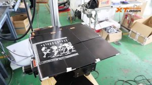 Лазерный маркиратор с автоматическим столом  для большого формата