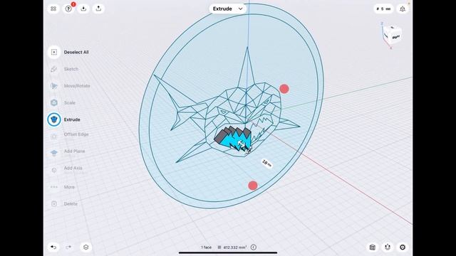 Shapr3D Tutorial - Extrude Tool - Create 3D models from 2D sketches, FAST and EASY! смотреть онлайн