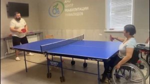 ♿В «Центре реабилитации инвалидов» прошла плановая тренировка по настольному теннису❗