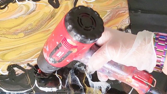 New Galaxy Series! Golden Galaxy Using Acrylic Pouring & Epoxy Resin Art смотреть онлайн