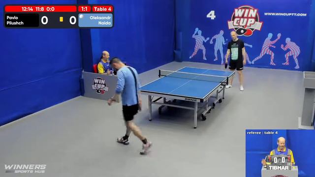 11:30 Плющ Павел 1-3 Найда Александр  стол 4  ЮГ-1  02.06.22