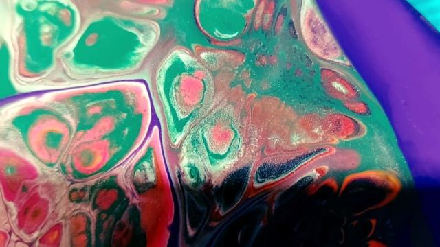 81 Акриловая заливка.Неожиданный результат. Жидкий акрил, основа под часы. смотреть онлайн