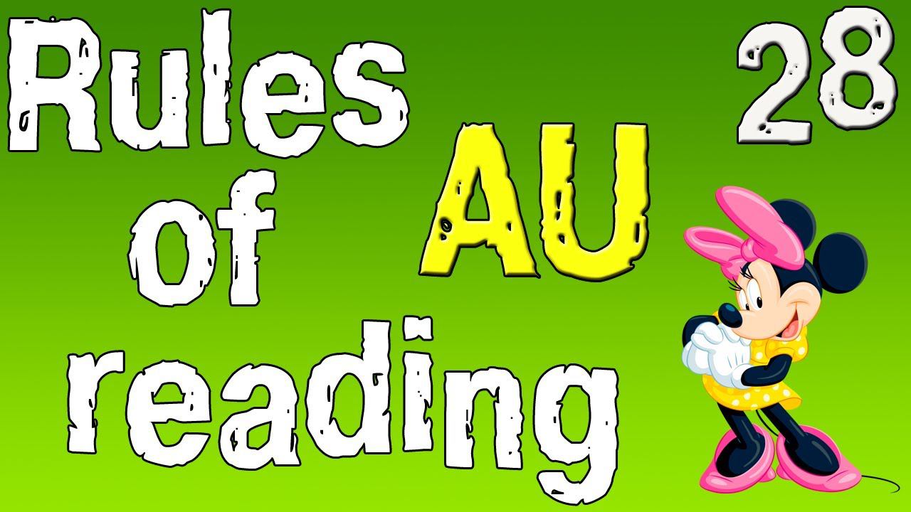 Английский для начинающих. Правила чтения в английском языке.Сочетание букв AU. (часть 28) смотреть онлайн