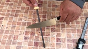 Заточка ножа керамический мусатом после года непрерывного использования ножа