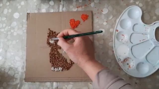 Аппликация из крупы. Мастер-класс Галины Кондратенко смотреть онлайн