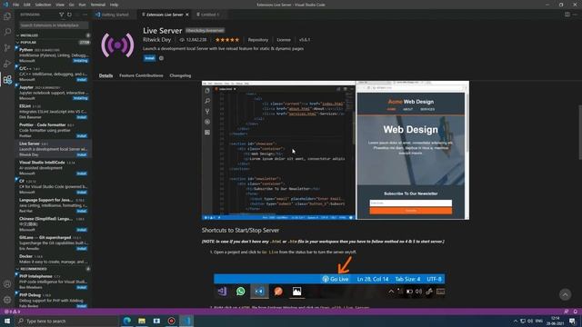 Installing VS Code, Python and Live Server | Running HTML with Live Server