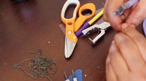 creating leather earring