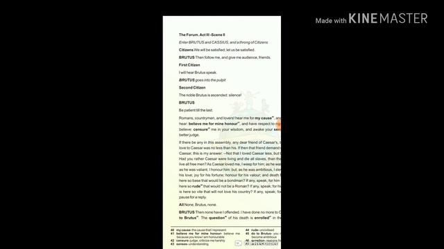 Julius Caesar.. Part-III... Full explanation..Class X