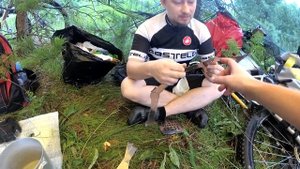 Титановая складная печка щепочницца с поддувом
