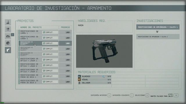 Guia de MEJORA de armas en Starfield - Obtener Recursos Faciles