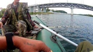 Ловля СОМА НА КВОК с подводной съёмкой. Подход двух сомов одновременно.