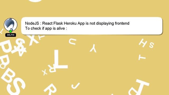 NodeJS : React Flask Heroku App is not displaying frontend смотреть онлайн
