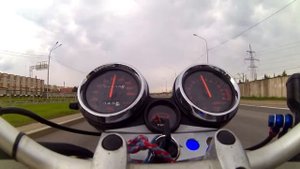 Мото прострел или сибиха(Honda CB 400) может наваливать.