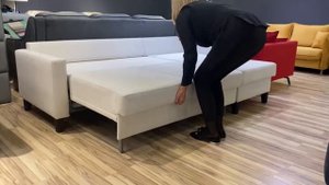 Диван-кровать с оттоманкой. Спальный механизм пума.