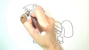 Рисуем лошадку / Раскраска / Рисунок для детей