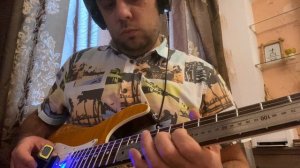 Безладовая гитара из стальной линейки плюс Ebow