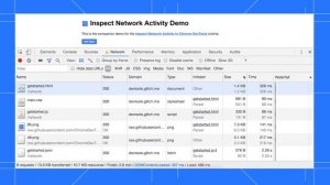 Inspect Network Activity - Chrome DevTools 101