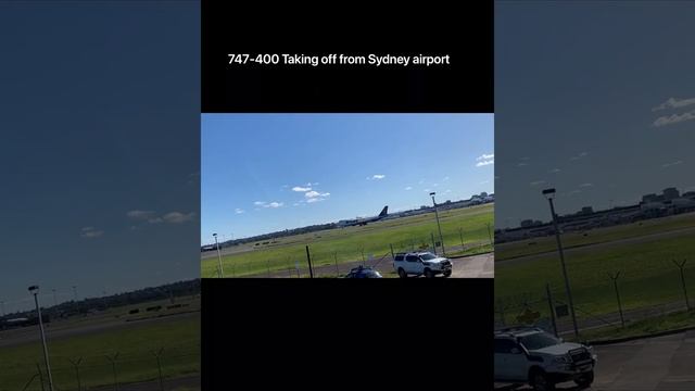 747-400 Taking off from Sydney airport