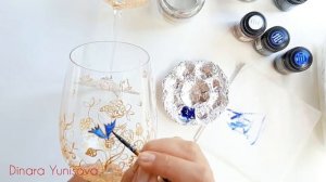 Витражная роспись по стеклу. Мастер-класс "Аромат лета"