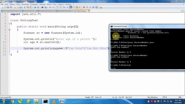 Conditional or Ternary Operator in java programming 2