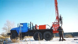 _Буровая установка УРБ 2А2 (2Д3) на Урале. Бурение на воду. Инженерно-геологические изыскания..mp4