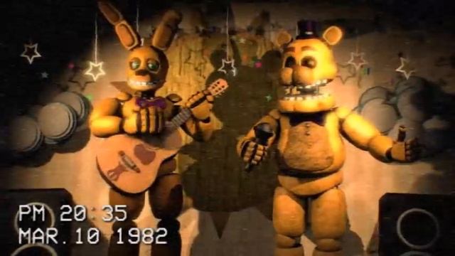 [FNAF] Fredbear's Family Diner Show Tape 1982 - Spring Bonnie Performs (Five Nights at Freddy's) смотреть онлайн