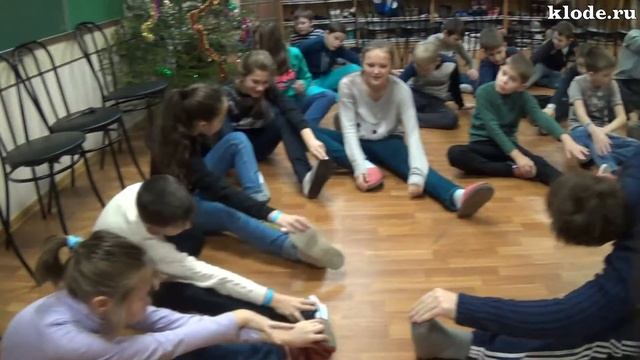 Утренняя зарядка зимняя смена лагеря КлоДэ