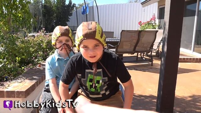 SWIRL Hat Head Game! Tossing Contest with HobbyKidsTV смотреть онлайн