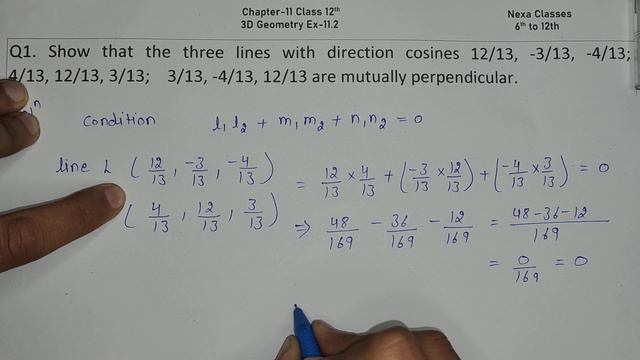Class 12 Ex 11.2 Q1 Math | 3D Geometry | Q1 Ex 11.2 Class 12 Math | Ex 11.2 Q1 Class 12 Math | Nexa